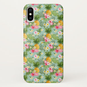 Tropische bloemen en ananassen Case-Mate iPhone case