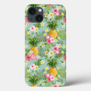 Tropische bloemen en ananassen Case-Mate iPhone case