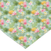 Tropische bloemen en ananassen tafelkleed (Gekanteld)