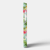 Tropische bloemen en ananassen | Voeg je Initiaal  Case-Mate iPhone Case (Achterkant / Links)