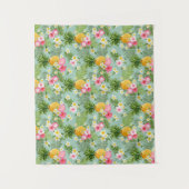 Tropische bloemen en ananassen wandkleed (Voorkant)