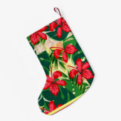 Tropische bloemen en bladeren kleine kerstsok (Achterkant (Hangend))