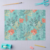 Tropische bloemen en bladpatroon tissuepapier (Craft)