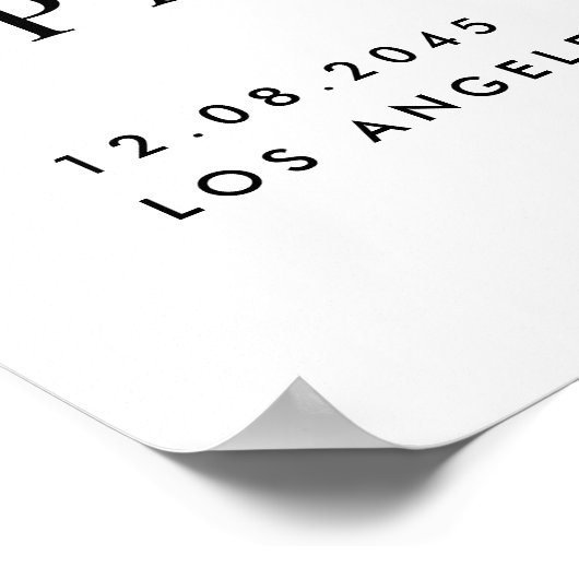 Tropische bloemen en groen zomer bruiloft poster (Hoek)