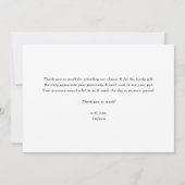 Tropische bloemen en groen Zomer Verjaardag Bedankkaart (Achterkant)