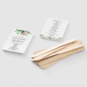 Tropische bloemen en groene bladeren Reeks ventila Handwaaier (Niet-gemonteerd)