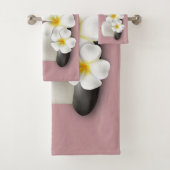 Tropische bloemen en kaarsblaasdoeken decor bad handdoek (Insitu)