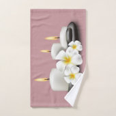 Tropische bloemen en kaarsblaasdoeken decor bad handdoek (Handdoek)