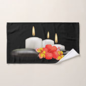 Tropische bloemen en kaarsblaasdoeken decor bad handdoek (Handdoek)