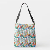 Tropische bloemen en Toucan Crossbody Tas (Achterkant)