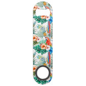 Tropische bloemen en Toucan Speed Flessenopener (Voorkant)