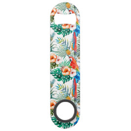 Tropische bloemen en Toucan Speed Flessenopener
