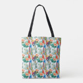 Tropische bloemen en Toucan Tote Bag (Achterkant)