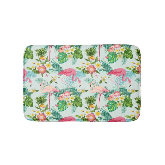  tropische bloemen en vogels badmat (Voorkant)