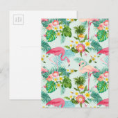  tropische bloemen en vogels briefkaart (Voorkant / Achterkant)