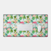 Tropische bloemen en vogels bureaumat (Keyboard & Muis)