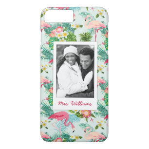 Tropische bloemen en vogels   Foto en naam toevoeg Case-Mate iPhone Case