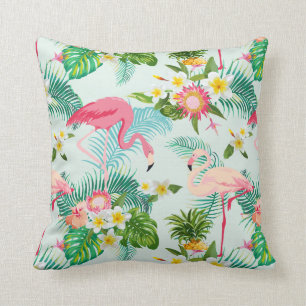  tropische bloemen en vogels kussen