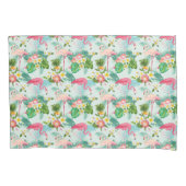  tropische bloemen en vogels kussensloop (Voorkant-Links)