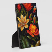 Tropische bloemen en vogels | Modern Haeckel Fotoplaat (Zijkant)