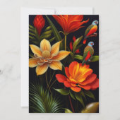 Tropische bloemen en vogels | Modern Haeckel Greet Kaart (Voorkant)