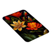 Tropische bloemen en vogels | Modern Haeckel Magneet (Rechterzijde)