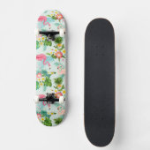  tropische bloemen en vogels persoonlijk skateboard (Voorkant)