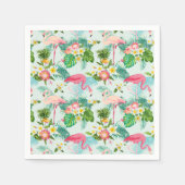 Tropische bloemen en vogels servet (Voorkant)