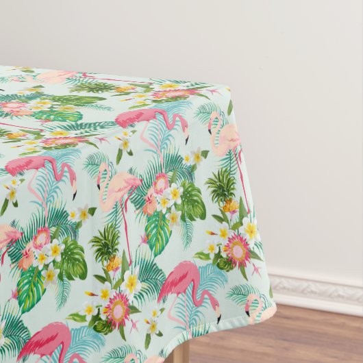  tropische bloemen en vogels tafelkleed (Voorbeeld)