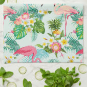  tropische bloemen en vogels theedoek (Gevouwen)