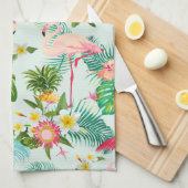  tropische bloemen en vogels theedoek (Quarter Fold)