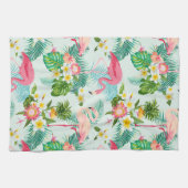  tropische bloemen en vogels theedoek (Horizontaal)