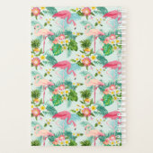 Tropische bloemen en vogels | Voeg je Initiaal toe Planner (Achterkant)