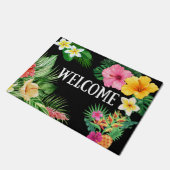 Tropische bloemen floral Welcome doormat Deurmat (Schuin)