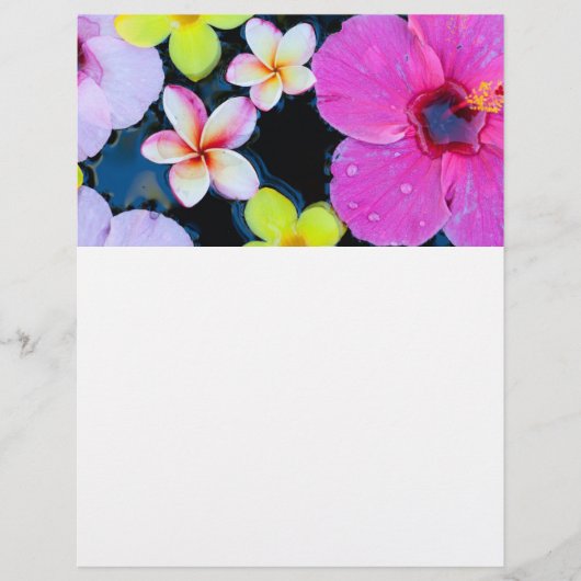 Tropische bloemen flyer (Voorkant)