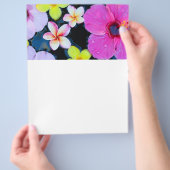 Tropische bloemen flyer (Hand)