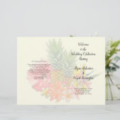 Tropische bloemen Gevouwen anananassieweduwsprogra (Staand voorkant)