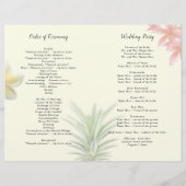 Tropische bloemen Gevouwen anananassieweduwsprogra (Achterkant)