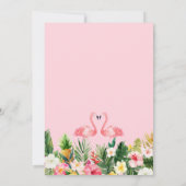 Tropische bloemen Gold Geometric Foto Save The Date (Achterkant)