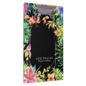 Tropische bloemen goud geometrisch lijst klembord (Rechts)