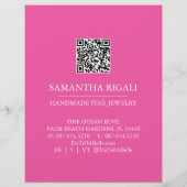 Tropische Bloemen Grand Opening Flyers (Achterkant)