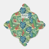 Tropische bloemen Greenery Dank je Bedankdoosjes (Uitgevouwen)