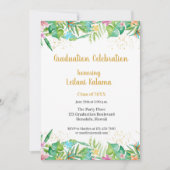 Tropische bloemen grenzen kaart (Voorkant)