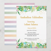 Tropische bloemen grenzen kaart (Voorkant / Achterkant)