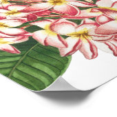 Tropische Bloemen & Groen Bruiloft Zitkaarten Poster (Hoek)