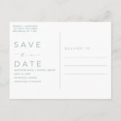 Tropische Bloemen Hawaii Bruiloft Save the Date Aankondigingskaart (Achterkant)