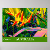 Tropische bloemen heliconia Queensland Australië Poster (Voorkant)