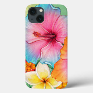 Tropische bloemen Hibiscus Plumeria Case-Mate iPhone Case