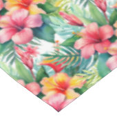 Tropische bloemen Hibiscus Tafelkleed (Gekanteld)