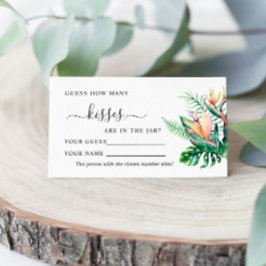 Tropische bloemen hoeveel Kissers spelen Plaatskaartje